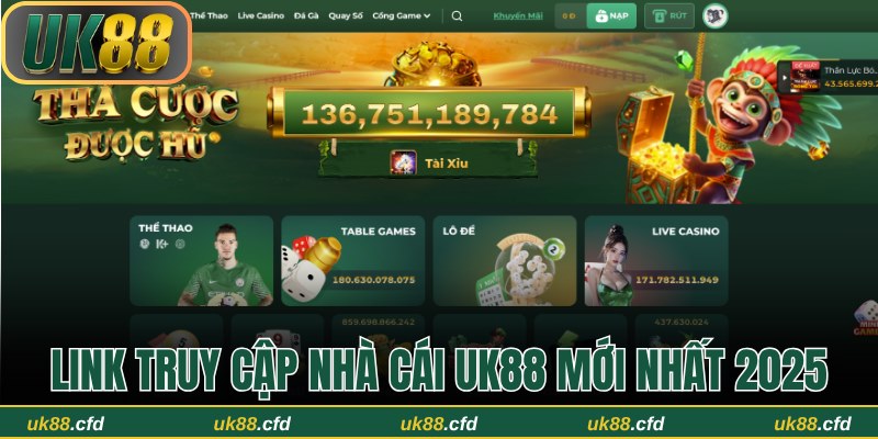 Link truy cập nhà cái UK88 mới nhất 2025